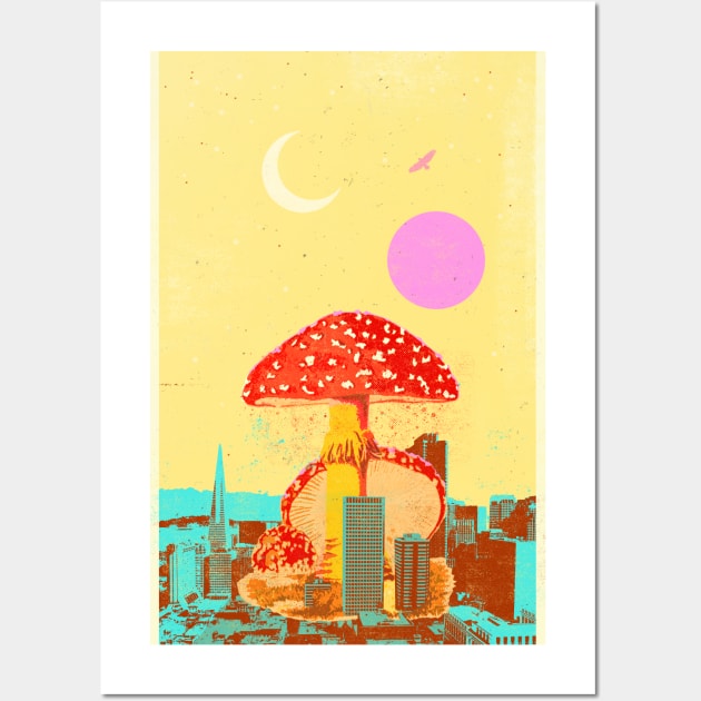 MUSHROOM CITY VI Wall Art by Showdeer